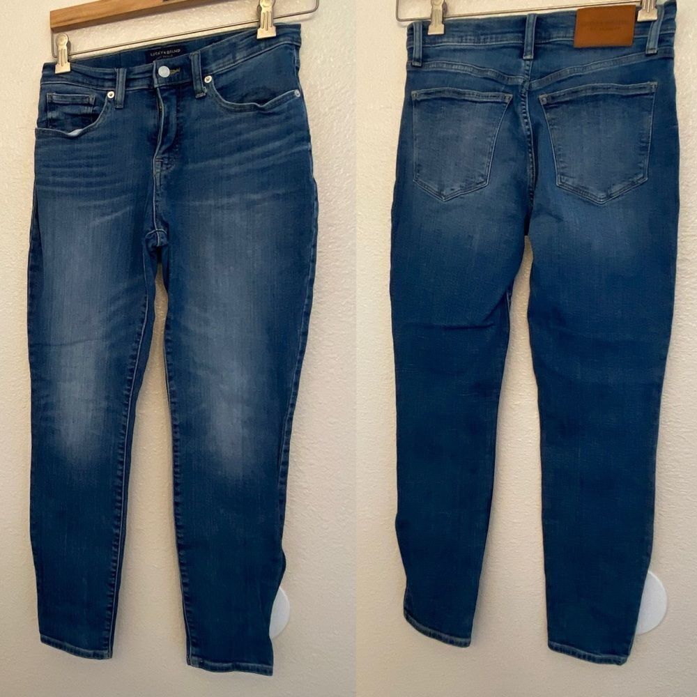 Lucky Brand Mid rise 7wp10594 skinny Ava jeans medium wash 8/29 regular